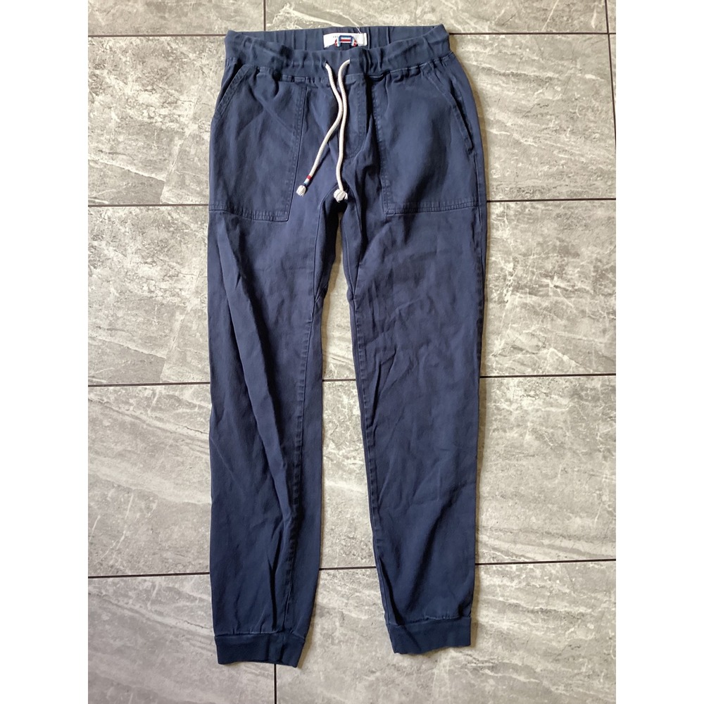 Sol Angeles Womens Navy Blue Cotton Blend Drawstring Jogger Pants Size M